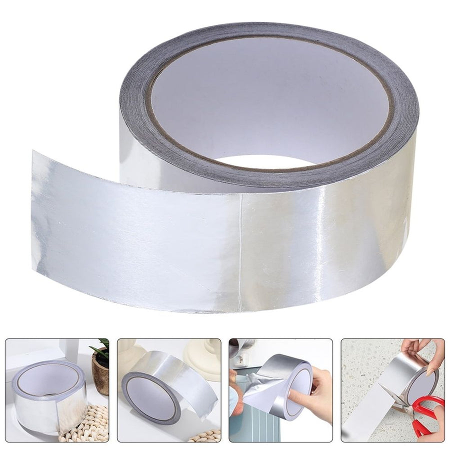 Aluminum Foil Tape with Strong Adhesion, Self-Adhesive Heat Insulation Tape for Home, Office, and Industrial Use