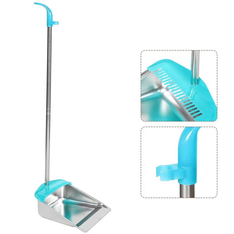Standing Dustpan Dustpan Silver Thickened Design For Home Cleaning 1Pack