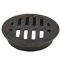 Cast Iron Floor Drain Cover Black for Home Use Hair Blocking Round Design