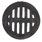 Cast Iron Floor Drain Cover Black for Home Use Hair Blocking Round Design
