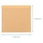 100Pcs Kraft Paper Bread Bags Durable Grease Proof for Homemade Baked Goods