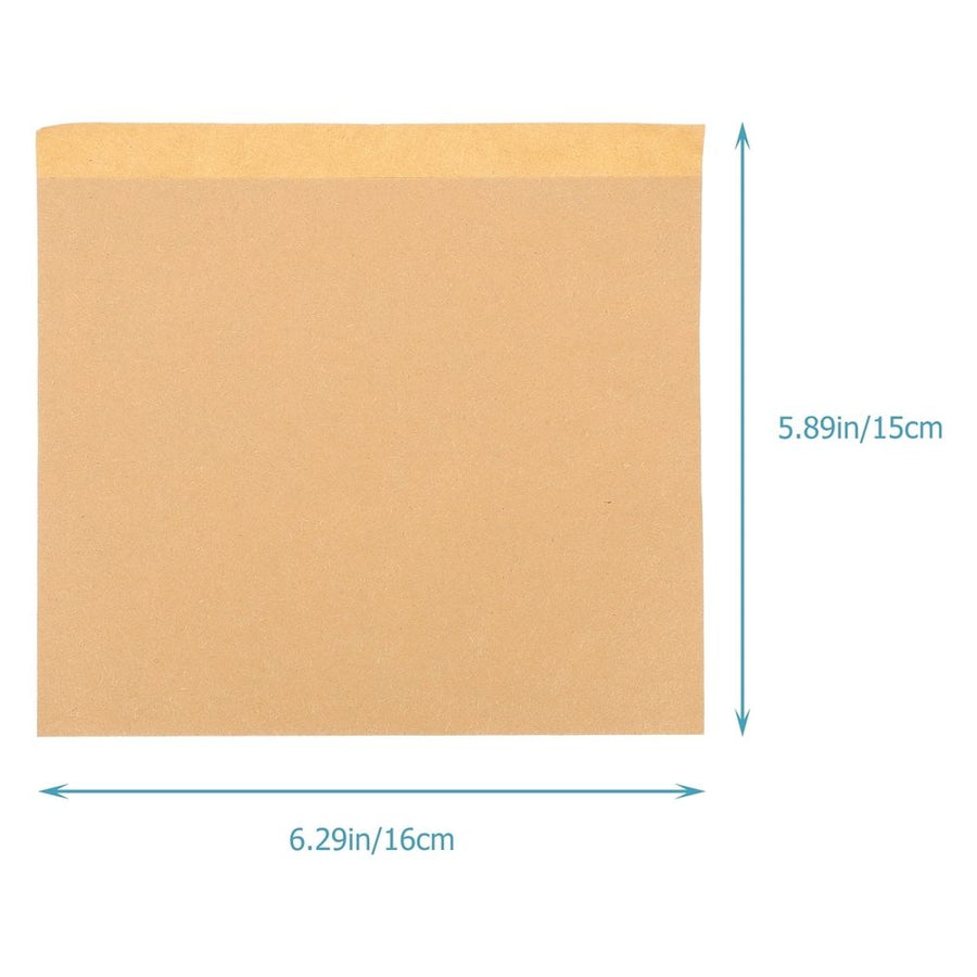 100Pcs Kraft Paper Bread Bags Durable Grease Proof for Homemade Baked Goods