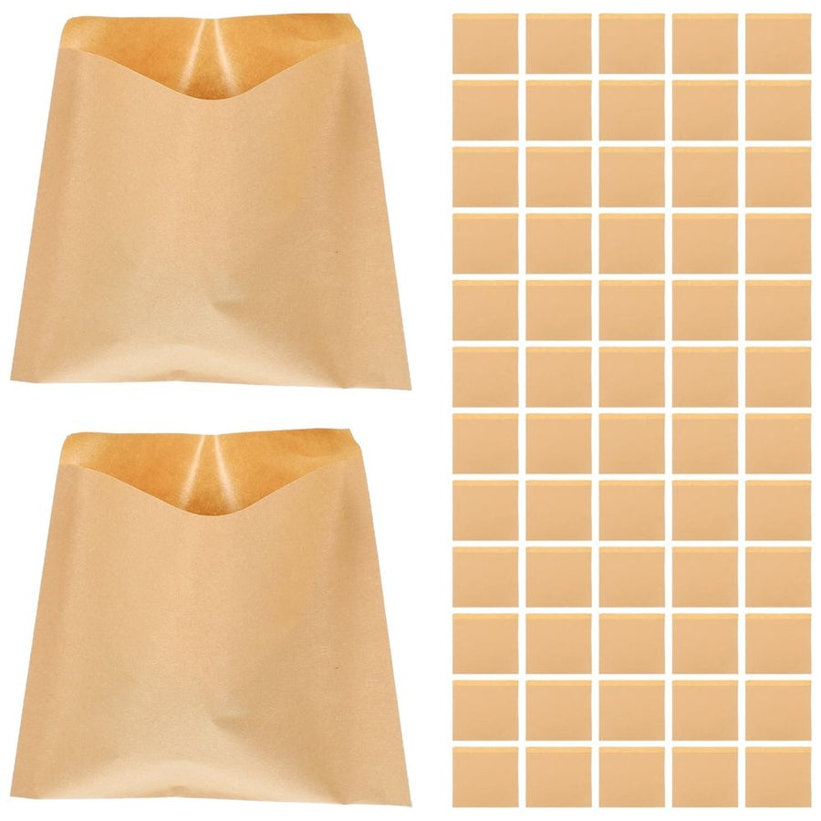 100Pcs Kraft Paper Bread Bags Durable Grease Proof for Homemade Baked Goods