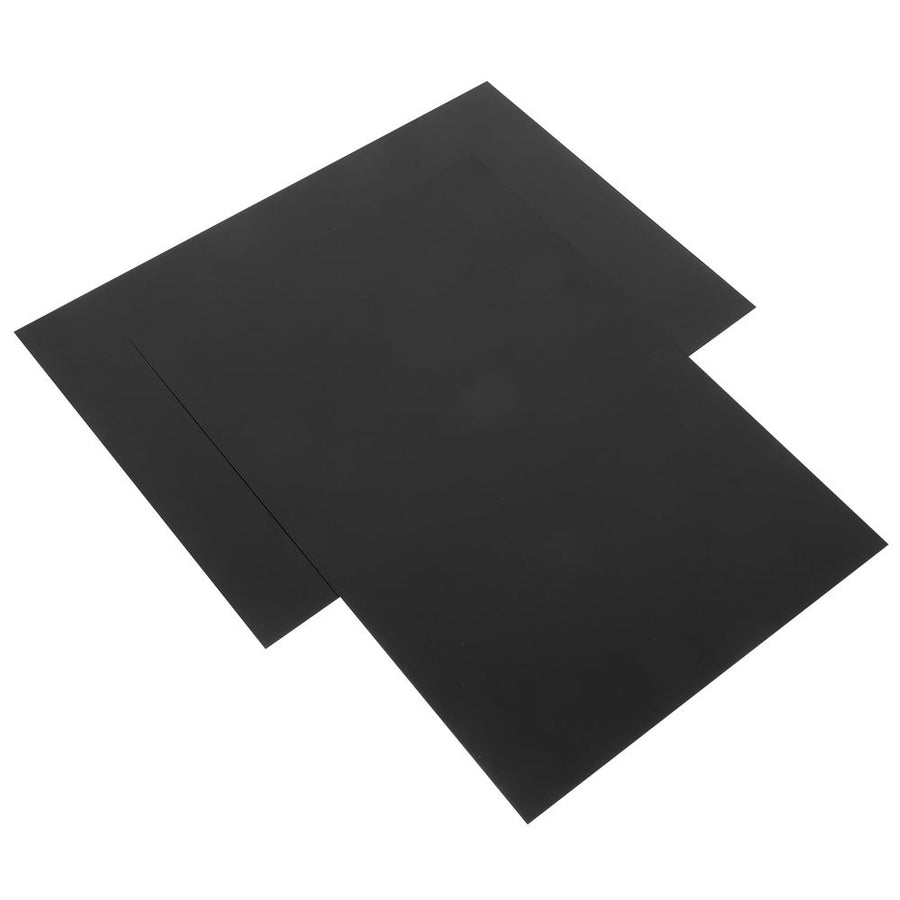 2Pcs Black Aluminum Sheet for Crafting Lightweight Sturdy Plates for Home and Industry Use