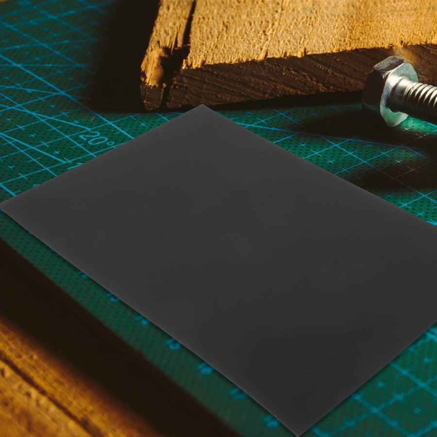 2Pcs Black Aluminum Sheet for Crafting Lightweight Sturdy Plates for Home and Industry Use