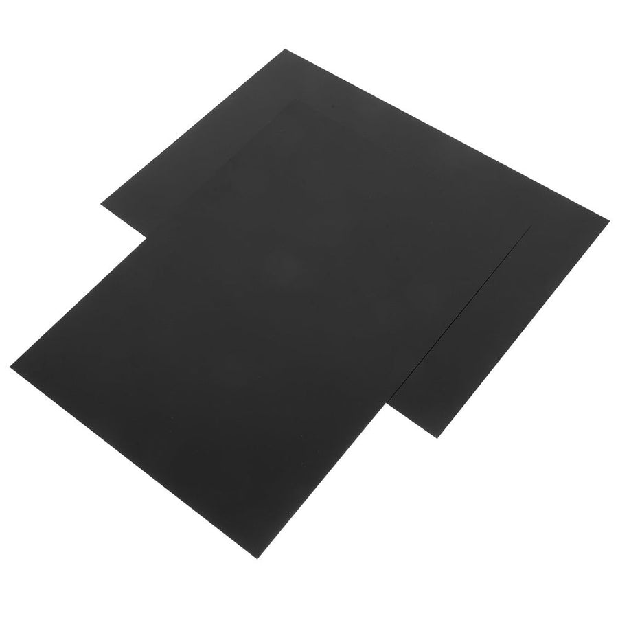 2Pcs Black Aluminum Sheet for Crafting Lightweight Sturdy Plates for Home and Industry Use