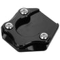 Black Aluminum Alloy Motorcycle Kickstand Plate Foot Support Stable Parking