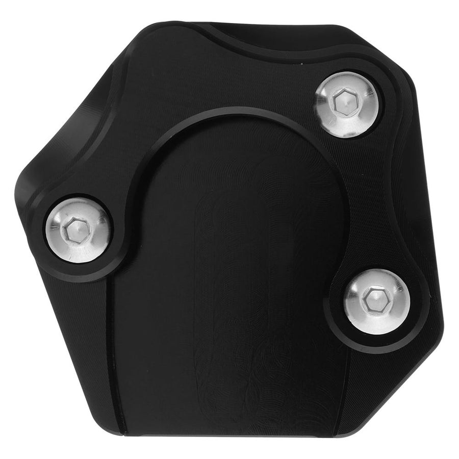 Black Aluminum Alloy Motorcycle Kickstand Plate Foot Support Stable Parking