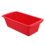 Non-Stick Silicone Bread Pan Red Flexible for Toast and Whole Wheat Baking