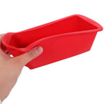 Non-Stick Silicone Bread Pan Red Flexible for Toast and Whole Wheat Baking