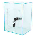 Lockable Acrylic Money Jar for Cash Donations and Tip Collection