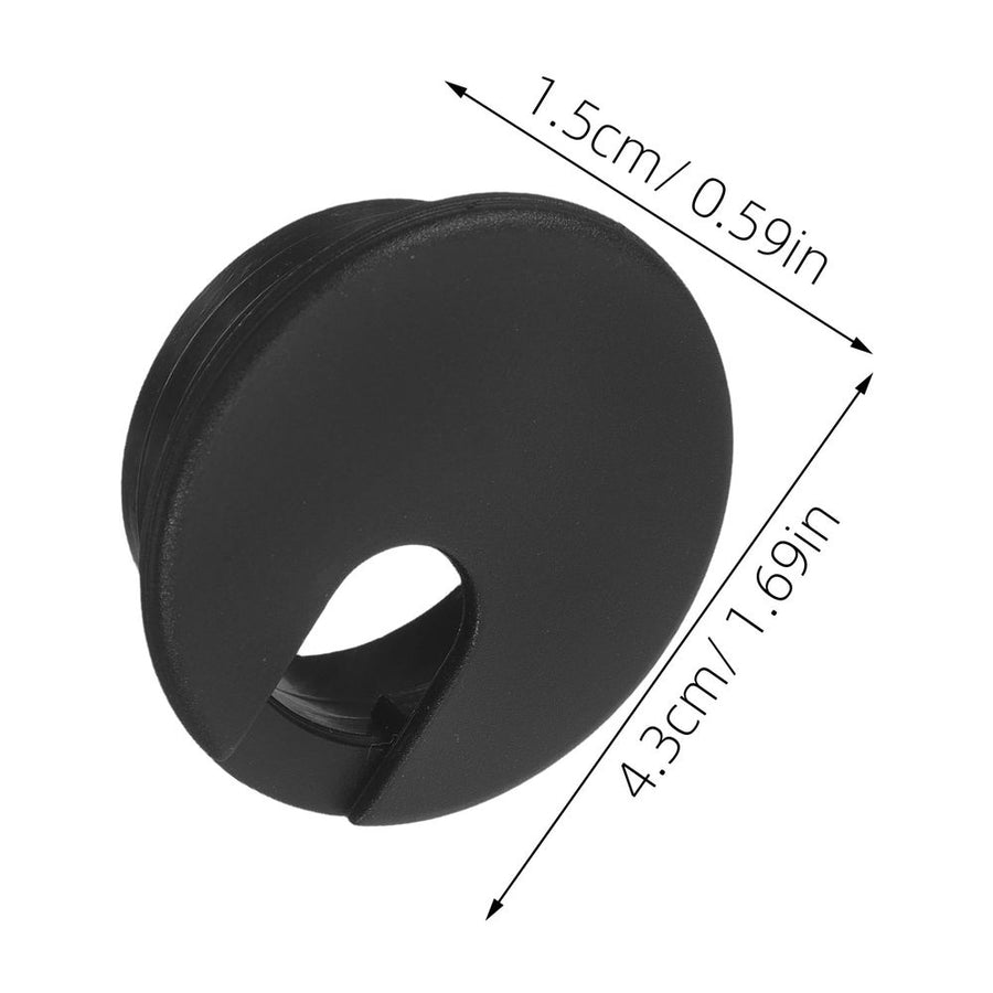 Back to School 20Pack Black Grommets Plastic Desk Grommet for Office Professionals Use