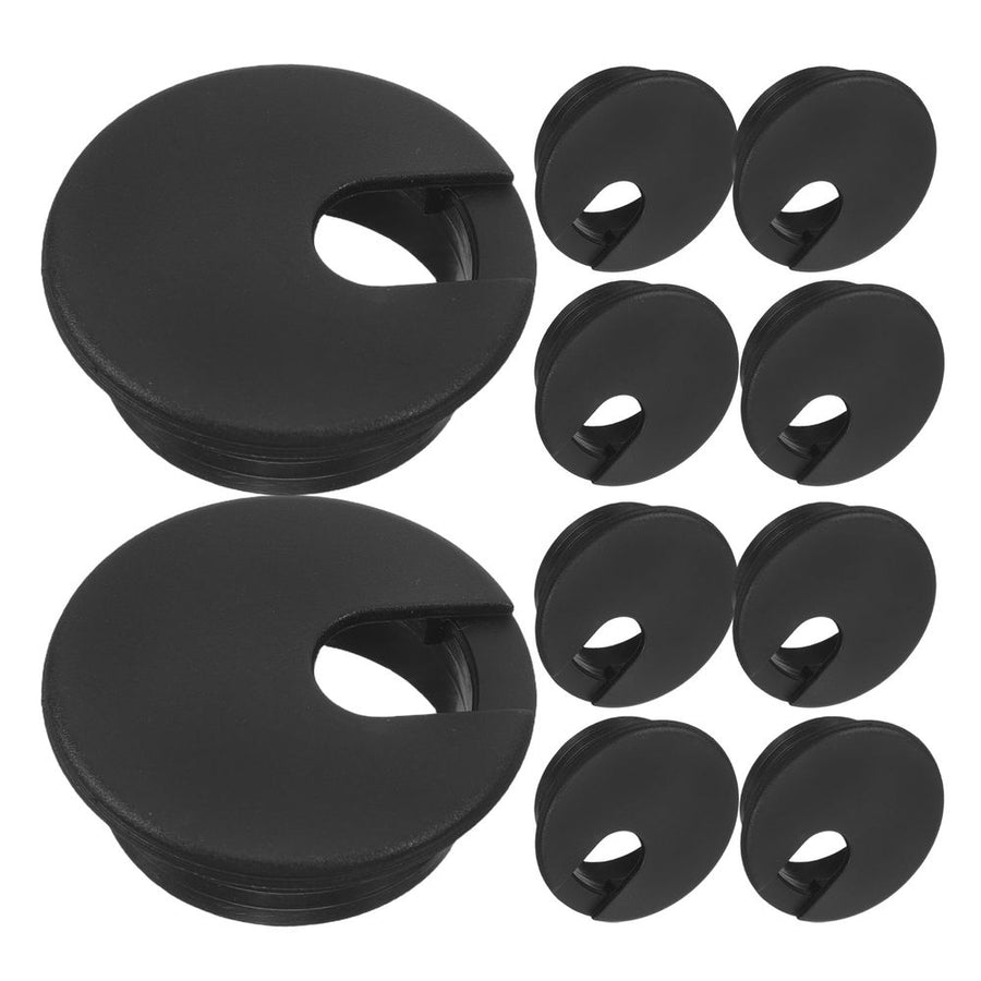 Back to School 20Pack Black Grommets Plastic Desk Grommet for Office Professionals Use