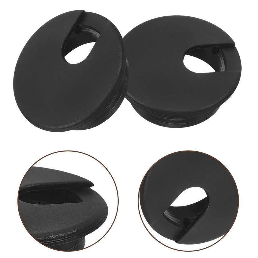 Back to School 20Pack Black Grommets Plastic Desk Grommet for Office Professionals Use
