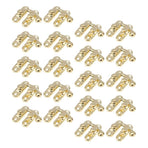 20Pcs Antique Brass Box Toggle Latches with Decorative Hasps for Wood Cabinets