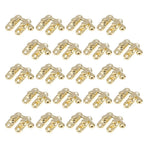 20Pcs Antique Brass Box Toggle Latches with Decorative Hasps for Wood Cabinets
