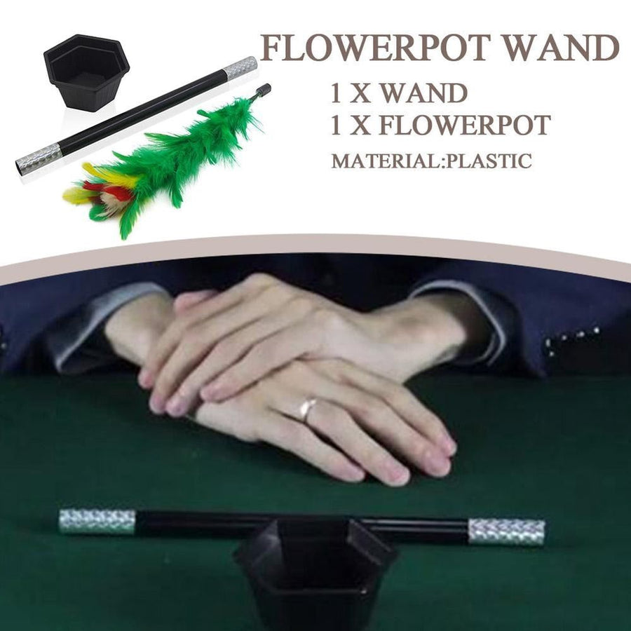 Transformation Close Up Flowerpot Toys Appearing Prop Wand Stage Flower Trick Show