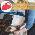 Non-Stick Silicone Turkey Roaster Sling with Handle and Buckle, Oven Cooking Accessory for Easy Roasting