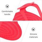 Non-Stick Silicone Turkey Roaster Sling with Handle and Buckle, Oven Cooking Accessory for Easy Roasting