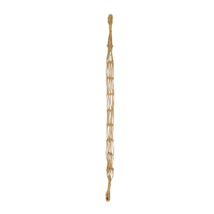 Wall Mounted Brown Hanging Rope Roll Holder for Bedroom and Bathroom Storage, and Space-Saving Design