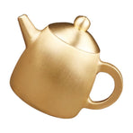Compact Golden Brass Teapot, Lightweight and Decorative Kettle, Perfect for Home and Office Display