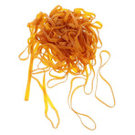 56-Piece Heavy Duty Yellow Elastic Rubber Bands, Wide and Thick for Strong Binding and Secure Hold