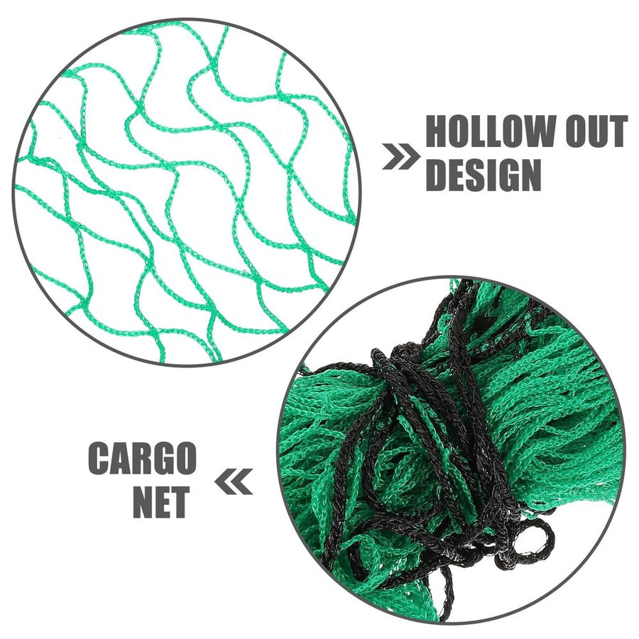 Green Polyethylene Truck Bed Cargo Net Durable All-Weather Protection