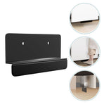 Trash Cabinet Foot Pull 2Pcs Black Carbon Steel For Bathroom Cabinets