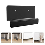 Trash Cabinet Foot Pull 2Pcs Black Carbon Steel For Bathroom Cabinets