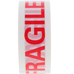 White Fragile Packing Tape with Clear Security Message for Moving, Shipping, and Handling