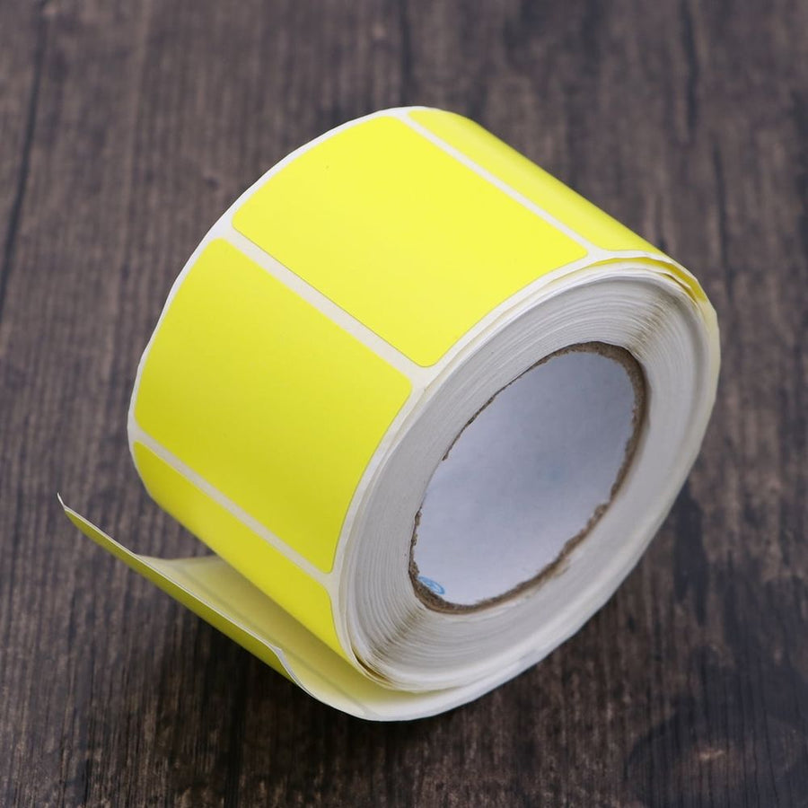 Thermal Printer Labels Yellow Roll Adhesive Shipping Labels