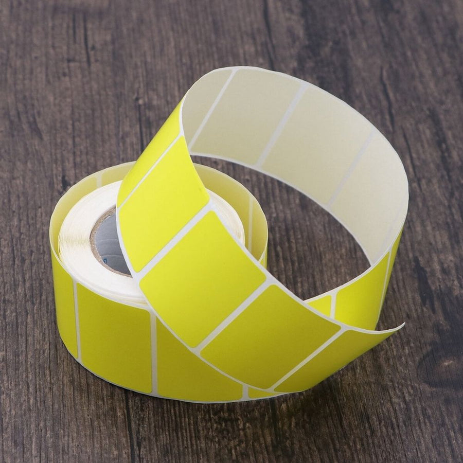 Thermal Printer Labels Yellow Roll Adhesive Shipping Labels