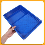 Lightweight Blue Paint Tray for Painting Storage and Tool Organization