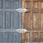 Heavy Duty Garage Door Hinges 2-Pack Plated Iron Spring Loaded for Secure Garage Door