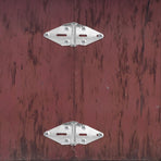 Heavy Duty Garage Door Hinges 2-Pack Plated Iron Spring Loaded for Secure Garage Door
