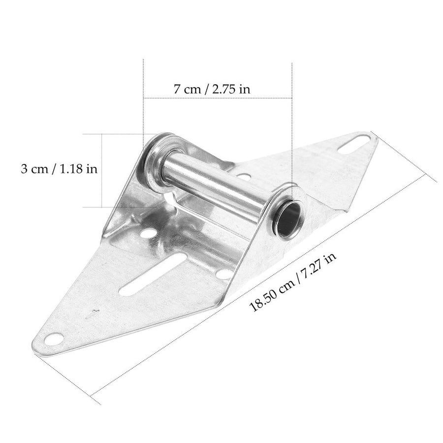 Heavy Duty Garage Door Hinges 2-Pack Plated Iron Spring Loaded for Secure Garage Door