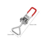 Set of 4 Heavy Duty Quick Release Toggle Clamp Latches Steel for Secure Storage Box Fastening