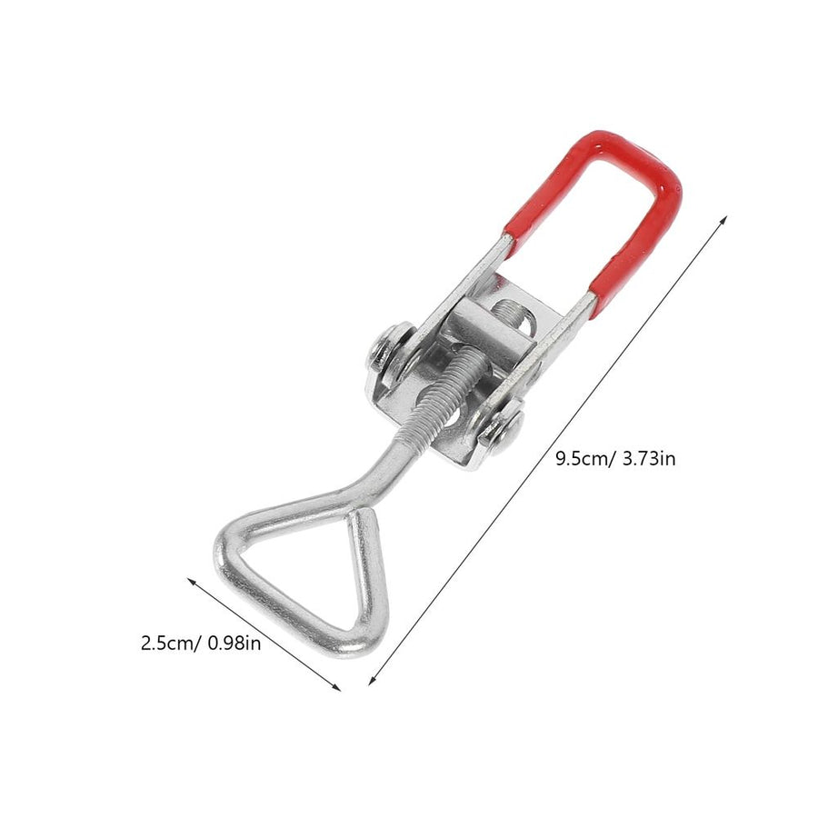 Set of 4 Heavy Duty Quick Release Toggle Clamp Latches Steel for Secure Storage Box Fastening