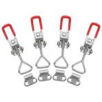 Set of 4 Heavy Duty Quick Release Toggle Clamp Latches Steel for Secure Storage Box Fastening