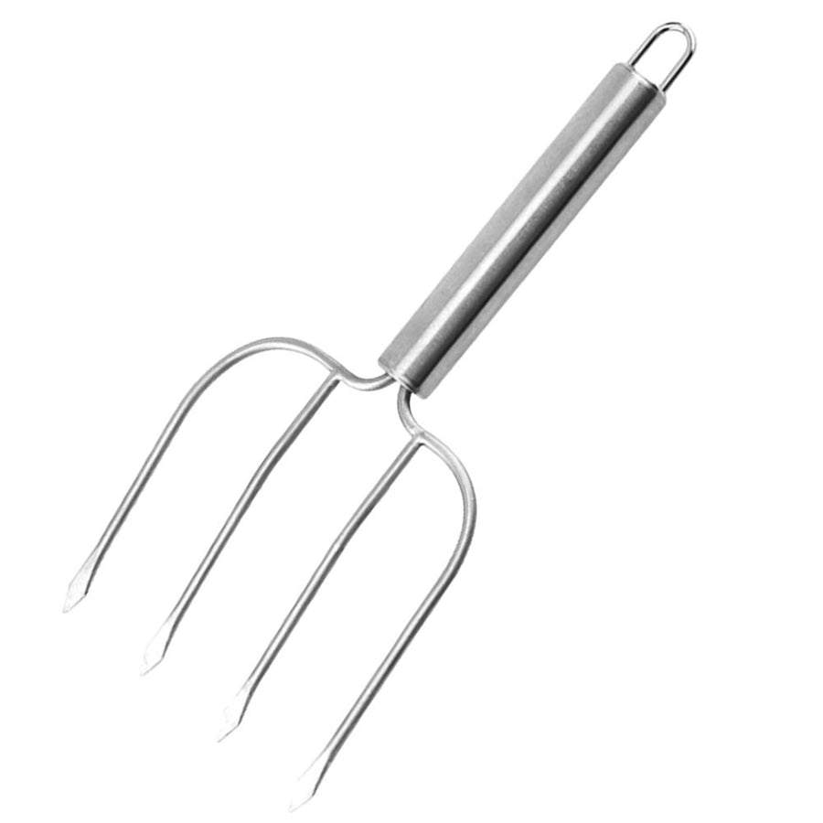 Stainless Steel Barbecue Fork for Grilling and Outdoor Cooking, 1-Pack BBQ Tool