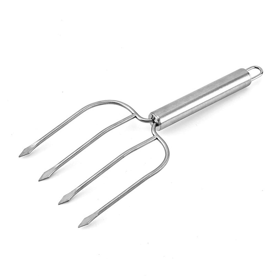 Stainless Steel Barbecue Fork for Grilling and Outdoor Cooking, 1-Pack BBQ Tool