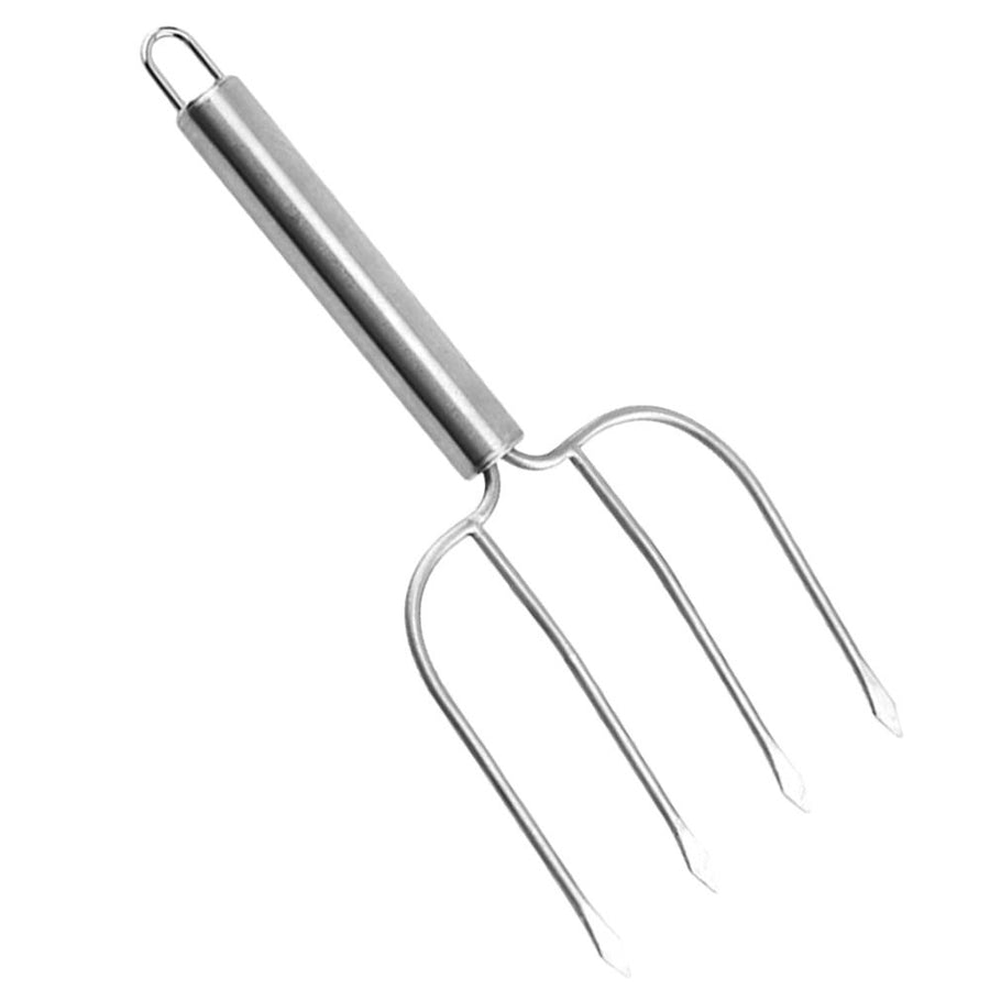 Stainless Steel Barbecue Fork for Grilling and Outdoor Cooking, 1-Pack BBQ Tool
