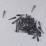 Dart Tips 50Pcs Black Anti-Slip Easy Install Locking Hole Durable