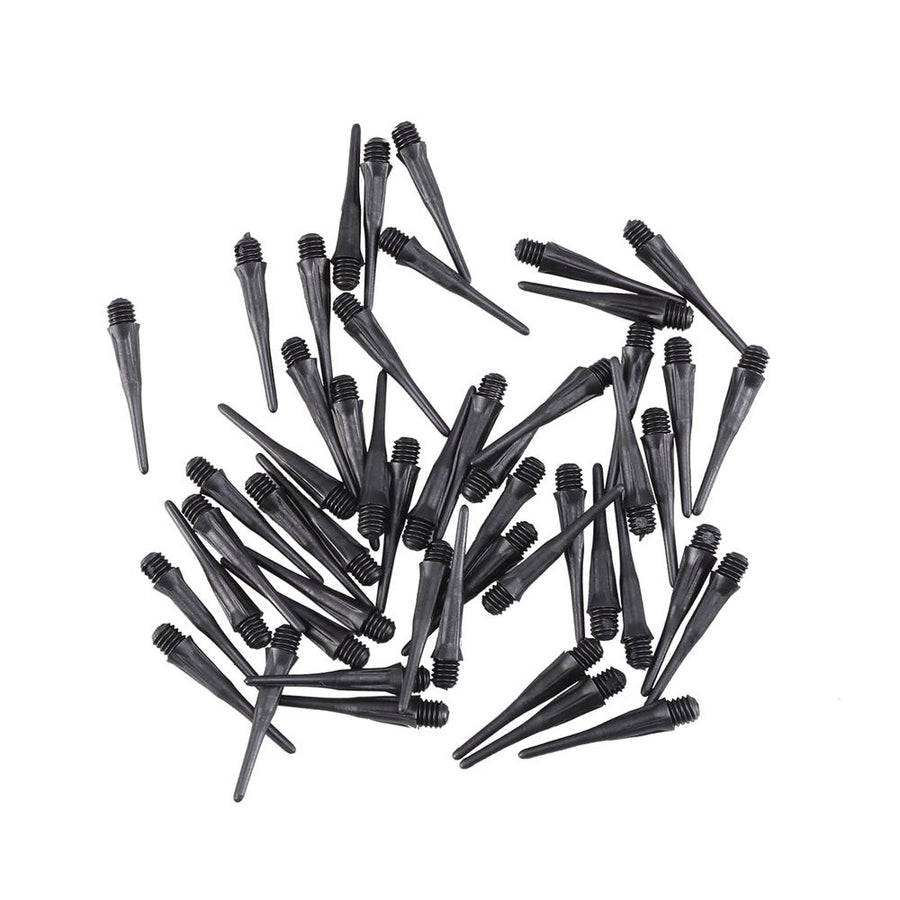 Dart Tips 50Pcs Black Anti-Slip Easy Install Locking Hole Durable