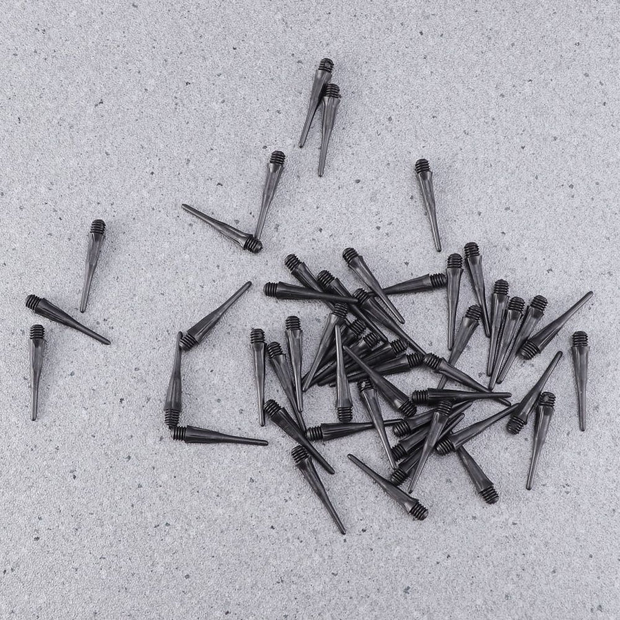 Dart Tips 50Pcs Black Anti-Slip Easy Install Locking Hole Durable