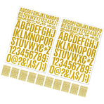 Golden Self-Adhesive Letter Stickers for Mailbox Decoration, Easy to Apply, , and Weather Resistant