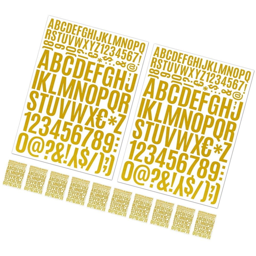 Golden Self-Adhesive Letter Stickers for Mailbox Decoration, Easy to Apply, , and Weather Resistant