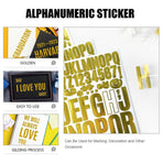Golden Self-Adhesive Letter Stickers for Mailbox Decoration, Easy to Apply, , and Weather Resistant