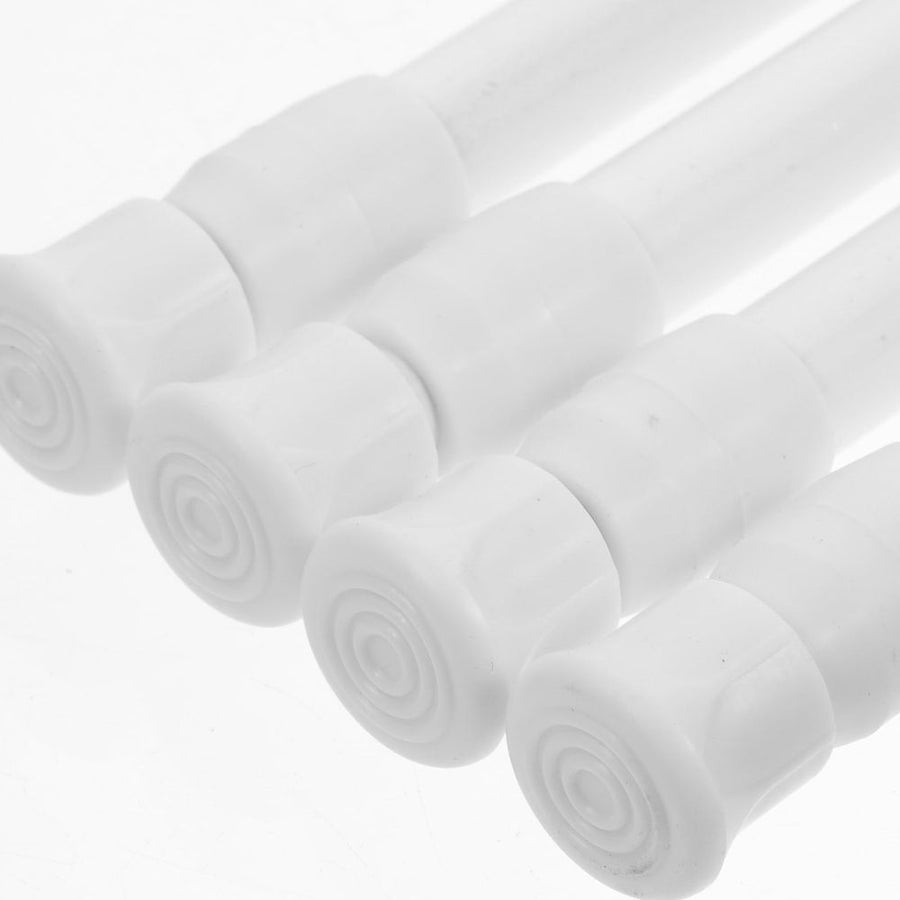 4Pcs Adjustable Window Security Bars with Anti Slip Rubber White for Home Safety
