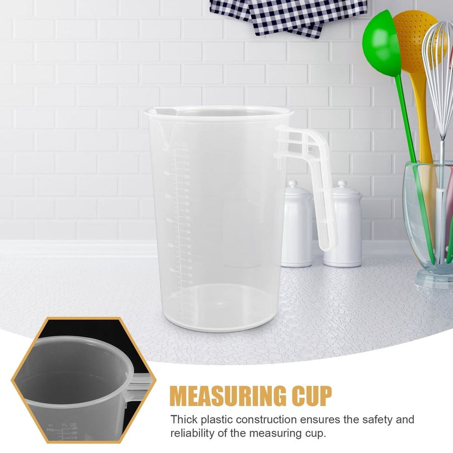 Large Capacity Transparent Measuring Mixing Cup with Handle Suitable for Bakery and Kitchen